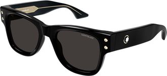 Montblanc MB0381S 001 Mens Sunglasses Black Size 54