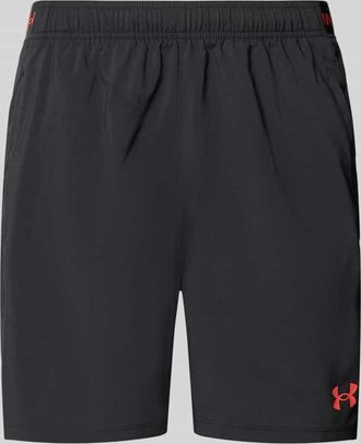 Under Armour Shorts mit Logo und Eingrifftaschen in Black, Gr&ouml;&szlig;e XXXL