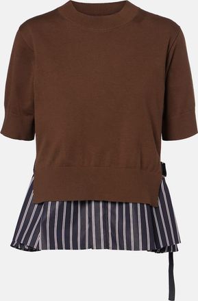 sacai Top in cotone