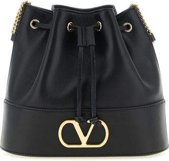 Valentino Garavani Black Lamb Leather Crossbody Womens Bag