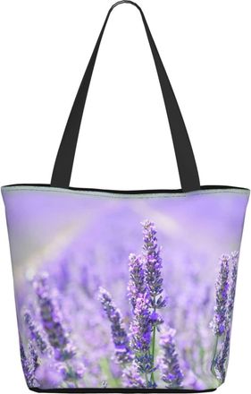 AOOEDM Purple Lavender Ladies Shopping Bag 13x11x7in.The Perfect ValentineS Day Gift.It Is The Best ValentineS Day Gift For Mom, Daughter, Wife,Etc