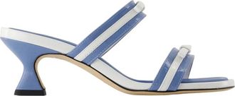 Carel Luna Sandalen - Dames - Muiltjes - Blauw - 36 EU - Leer - Schoenen