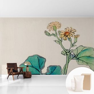 Tulup Fototapete Tapete Vliestapete Mit Kleber - Wandtattoo - Leicht Anzubringen - Wandverkleidung Blume Und Bl&auml;tter 416x254 Cm