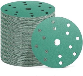 OEM 50 Discos De Lijado De 150 Mm Con 15 Agujeros - Granulometr&iacute;a 60/80/120/180/400 Para Lijadoras Orbitales
