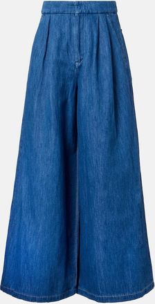 Max Mara Nastro cropped wide-leg jeans