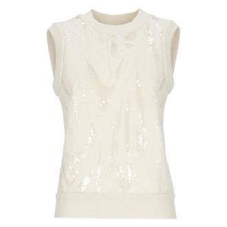 PESERICO Gilet Girocollo - - Knitwear - Donna - Bianco - S