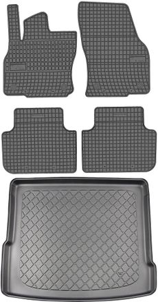 OEM Audi Q3 Ii Suv Desde Agosto De 2018. Juego: Alfombrillas De Goma Para Coche + Alfombrilla Para Maletero