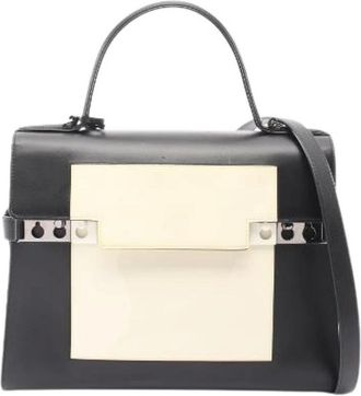 Delvaux Pre-owned Tempete GM Leather Patent Leather 2way Handbag - Dames - Vintage Handtas - Veelkleurig - ONE Size - Leer - Vintage