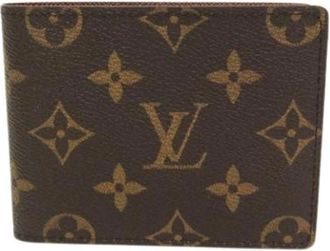 Louis Vuitton Pre-owned 9 card bifold wallet - Dames - Vintage Accessoires - Bruin - ONE Size - Vintage