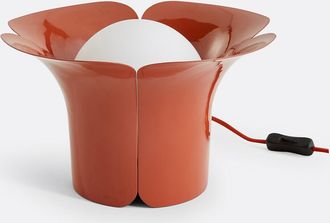 La Redoute Interieurs Lamp in tulpvorm, staalmetaal en opaline, Tessen