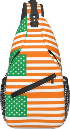 Generic Irish America Flag Sling Bag Anti Theft Cross Body Bag Trendy Daypack For Casual Women Workout