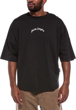 Palm Angels Back Curved Logo Over T-Shirt