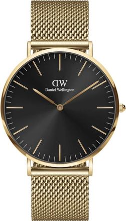 Daniel Wellington Gouden Classic Revival Dameshorloge - unisex - Horloges - Zwart - ONE Size - Accessoires