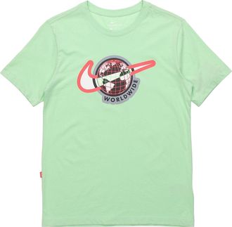 Nike AS Mens Nike Sportswear SS TEESWOOSHWORLDWIDE CUCUMBER CALM CW0387-318