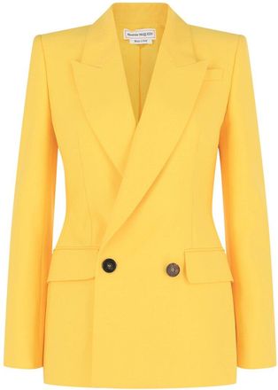 Alexander McQueen Alexander Mcqueen Tailored Double-Breasted Wool Blazer