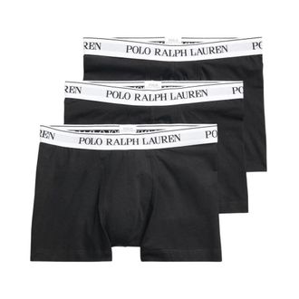 Polo Ralph Lauren Ondergoed, Heren, Zwart, L, Katoen, Klassieke Stretch-Katoen Trunk 3-Pack