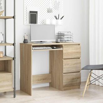 vidaXL Scrivania Rovere Sonoma 90x45x76 Cm In Legno Multistrato - Vidaxl
