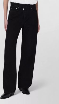 A Gold E arc crossover jeans phase wash cut