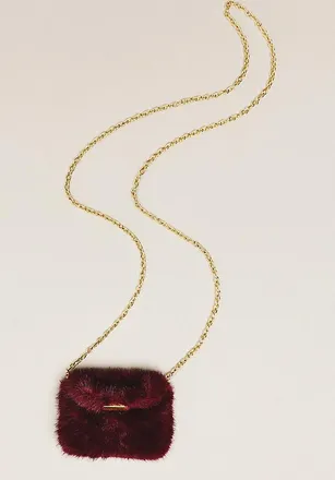Dolce Vita Brindi Mini Furry Wallet Bag