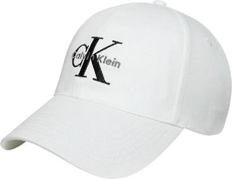 Calvin Klein Baseball Cap - unisex - Petten - Wit - ONE Size - Katoen - Accessoires
