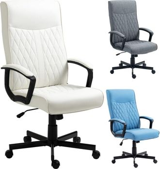 Vinsetto Vinsetto - Silla De Oficina Giratoria 360&deg; Silla De Escritorio De Polipiel Con Respaldo Alto Altura Ajustable Y Funci&oacute;n De Inclinaci&oacute;n 65x72x102-112,5