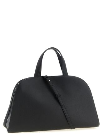 Tory Burch Hammered Leather Shoulder Bag - Black