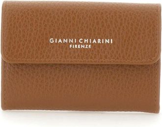 Gianni Chiarini Dollaro Portemonnee - Dames - Portefeuilles - Bruin - ONE Size - Leer - Accessoires