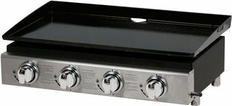 Habitat et Jardin Plancha Presto 4 - 4 fornelli - 9.7kW - Grigio