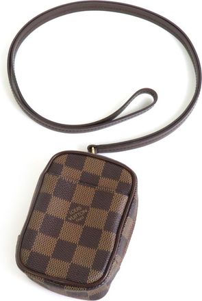 Louis Vuitton Damier Canvas Ebene Damier Canvas Pochette Pouch (Pre-Owned)