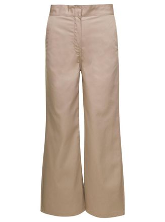 Palm Angels Beige Wide Pants