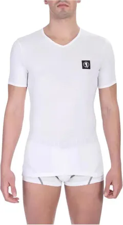 Dirk Bikkembergs Bi-pack V-hals T-shirt - Heren - Tops - Wit - Maat: S Katoen