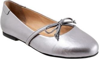 Trotters Carissa Ballet Flat in Pewter at Nordstrom, Size 10.5