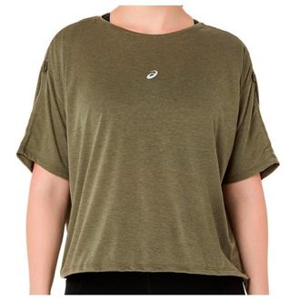 Asics Nagino Run Adjustable S/S Top Laufshirt f&uuml;r Damen | oliv