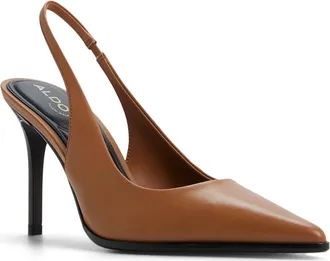 Aldo Re Samantha Slingback Pump in Light Brown at Nordstrom, Size 6.5