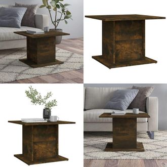 vidaXL Tavolino Salotto Rovere Fumo 55,5x55,5x40cm Legno Multistrato - Tavolo da divano - Tavolino in legno