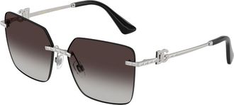 Dolce & Gabbana DG2332B 05/8G Womens Sunglasses Silver Size 59