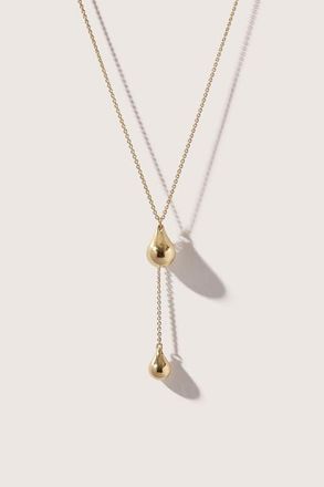 Otiumberg 14kt Gold Vermeil Stilla Lariat Necklace in Yellow Toned Gold at Nordstrom