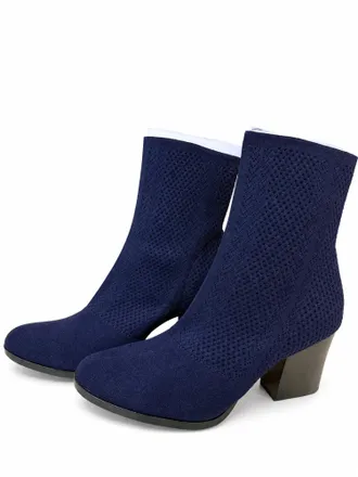 Born Womens Meggs Too Sock Boot In Navy