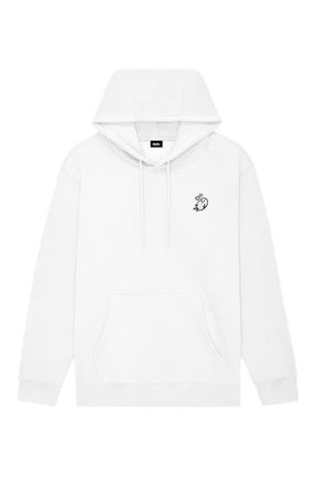 Dalix Heartly Ghost Midweight All Day Hoodie in White at Nordstrom, Size Xx-Large