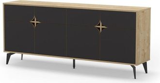 Calicosy Calicosy - Aparador 4 puertas con patas de metal L185 cm - flora