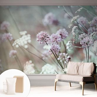 Tulup Carta Da Parati Non Tessuto - Decorazione Da Muro - Traspirante - Con Motivo - Per Camera Da Letto Cucina Fiori Selvatici 312x219 Cm