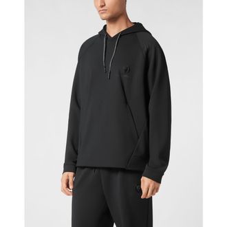 Plein Sport Technical Oversize Hoodie Sweatshirt Ls Men in Black at Nordstrom, Size Xxx-Large
