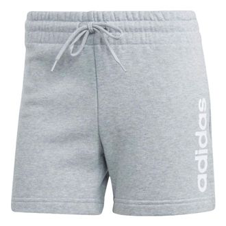 adidas (WMNS) adidas Essentials Linear French Terry Shorts Asia Sizing Grey White IC4443