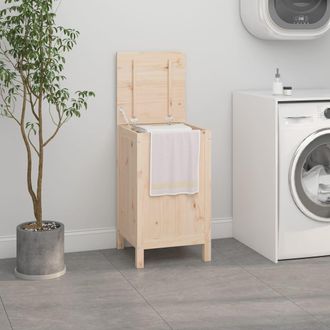 vidaXL Ba&uacute;l Para La Colada Madera Maciza De Pino 44x44x76 Cm Vidaxl