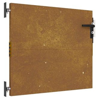 Berkfield Home Garden Gate 85x75 cm Corten Steel in Brown