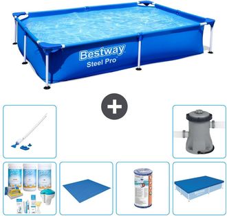 Bestway Piscina Bestway Steel Pro Rectangular - 221x150x43 Cm - 7-piezas S22213