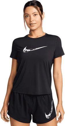 Nike One Swoosh Zwart Hardloopshirt