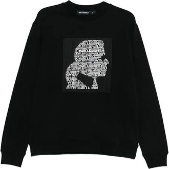 Karl Lagerfeld Hoodies & sweatvesten, Dames, Zwart, L, Sweatshirts