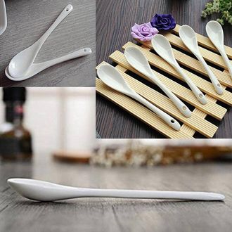 OEM Juego De 25 Cucharas De Cer&aacute;mica: Cucharillas De T&eacute;, Cucharas De Mermelada Y Cucharas De Miel