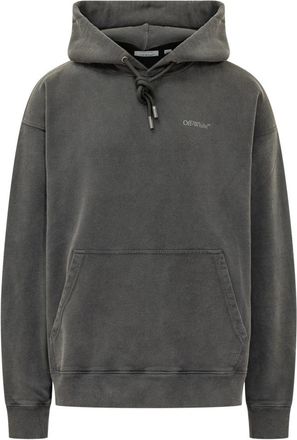 Off-white Hoodies & sweatvesten, Heren, Zwart, XS, Katoen, Drawstring Hoodie
